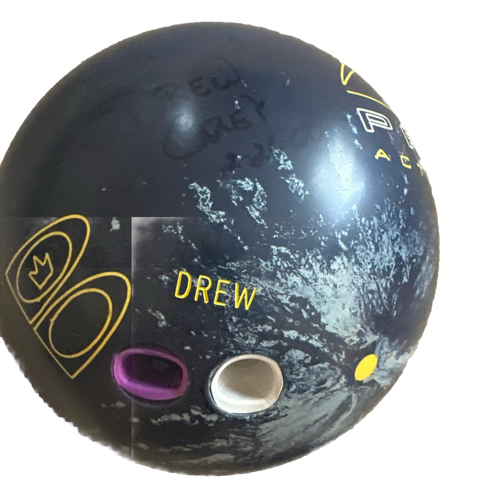 Drew Carey Signed Bowling Ball Personal Ball Engraved LOOK! 
