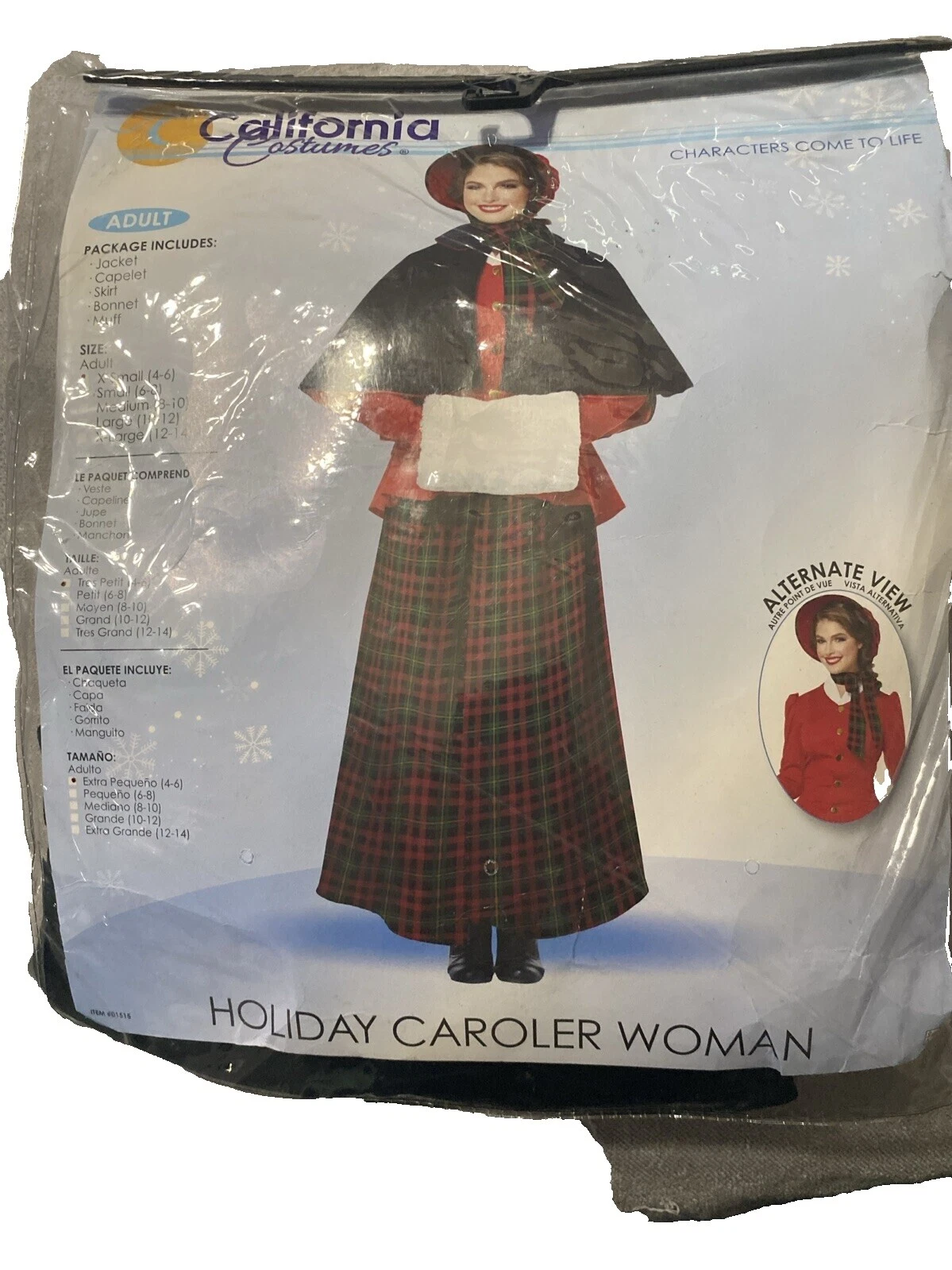 Color California Costume Collections Multi-trajes de Navidad para De mujer