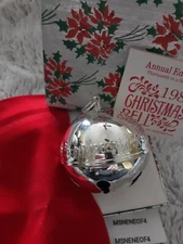 1983 WALLACE SILVER PLATE SLEIGH BELL