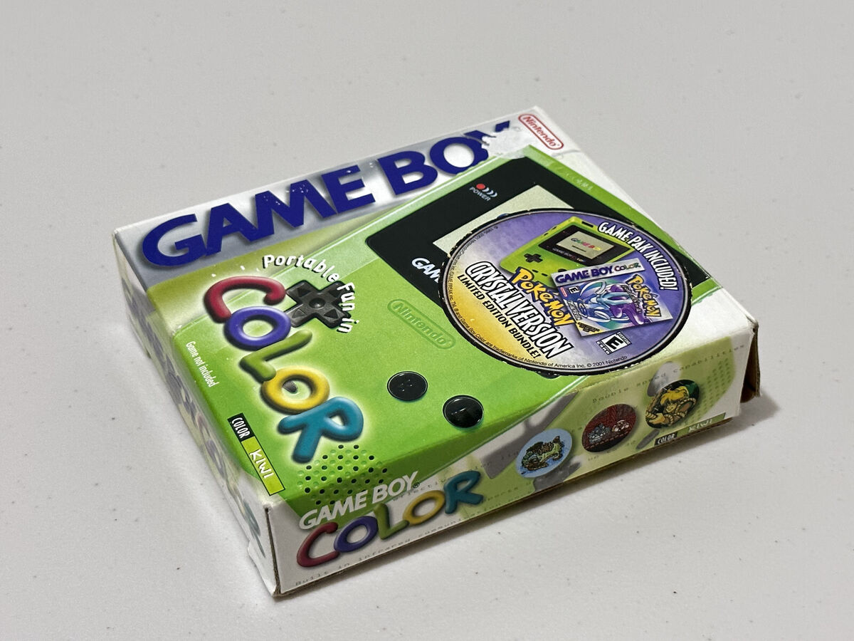 Nintendo Kiwi Gameboy Color Pokemon Crystal Limited Edition Nintendo Kiwi Gameboy Color Pokemon Crystal Limited Edition