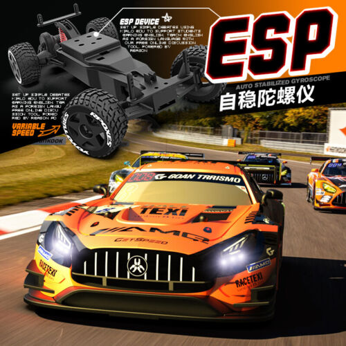 KM2401 1:24 2WD Full Scale High Speed RC Car Toy DIY 720PWIFI Camera - Bild 12 von 27