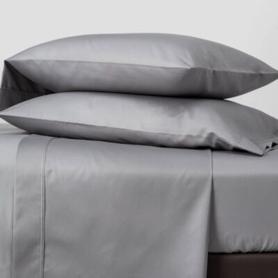 Threshold 500TC Cotton Blend Sateen 4PC Sheet Set Year-Round Comfort Ivory