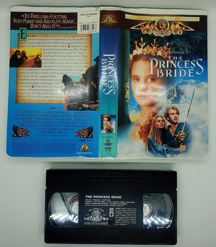 Vintage LOT of 4 Clam Shell Classics (VHS) Princess Bride Willy Wonka Jumanji - Picture 12 of 15