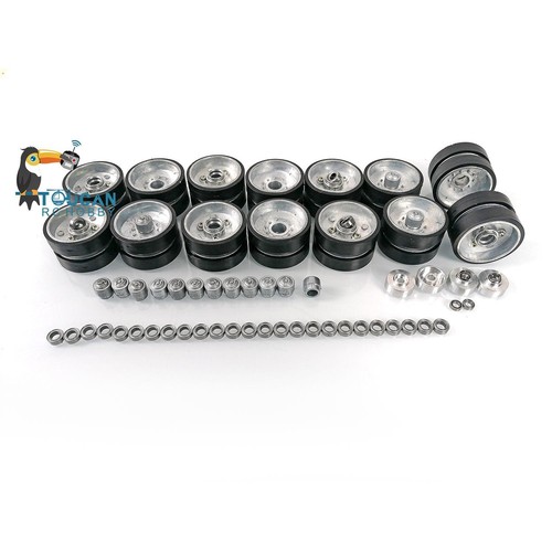 Henglong Metal Road Wheels Spare Part For 1:16 3918 USA M1A2 Abrams RC Tank - Picture 2 of 5