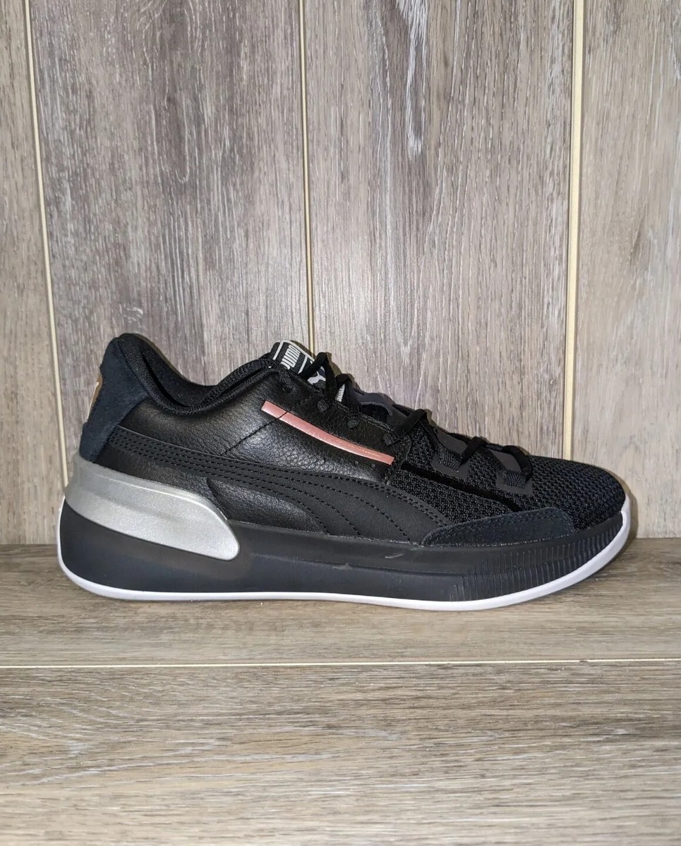 NEW PUMA Clyde Hardwood Metallic Men\'s Basketball Shoes Sneakers 9.5 Puma Clyde Hardwood Metallic Mens Black Leather Athletic  main image 3