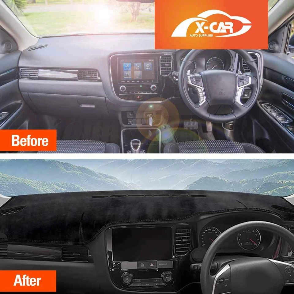 Dash Mat for Mitsubishi Outlander 2012-2021 Non-Slip Microfiber Pad Accessories - image 2 of 4