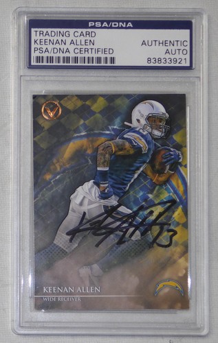 Keenan Allen Signed 2014 Topps Valor Vault Blank Back 1/1 Card PSA/DNA Autograph - Picture 3 of 12