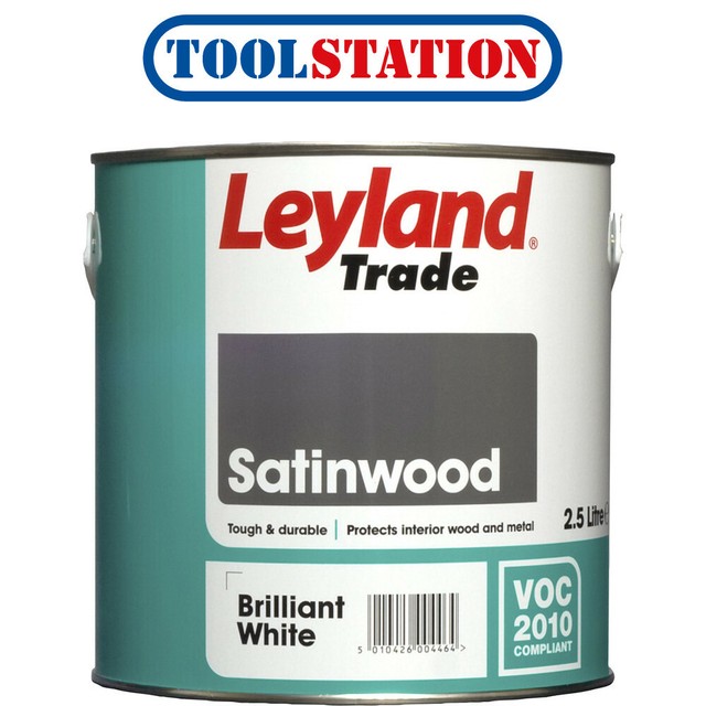 Leyland Trade Solvent Oil Based Satinwood Brilliant White 5l for sale