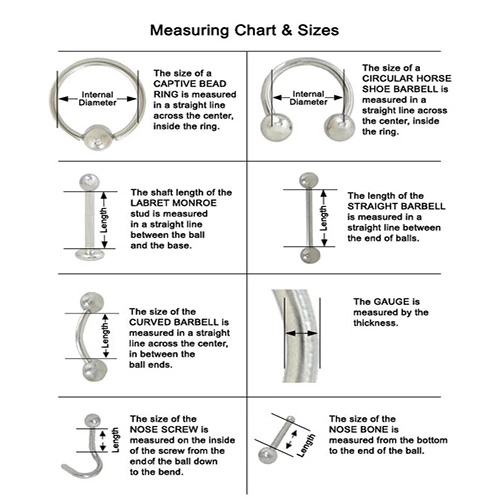 Wholesale lot of 25 PCS 14G 16G Circular Horseshoe Rings Jewelry Nose Piercings - Image 3 of 4