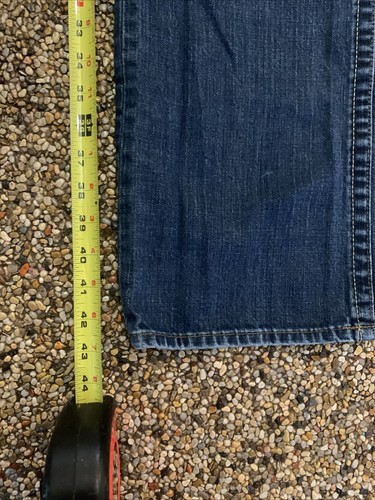 William Rast Jeans Mens 34 Blue Wash Button Fly Holes See Measurements - Picture 8 of 17