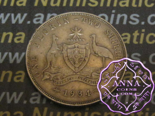 1912 Australian Silver TWO Shilling Florin (TWO BOB) KING GEORGE V