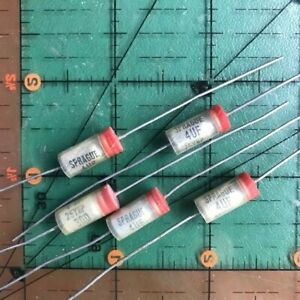 100uF Qty: 1 Piece 25DC Sprague 30D TE1211 USA Axial Capacitor New Old Stock