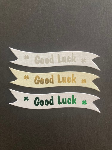 Good Luck banners/card toppers on 300gsm quality boards pk10 - Picture 6 of 6