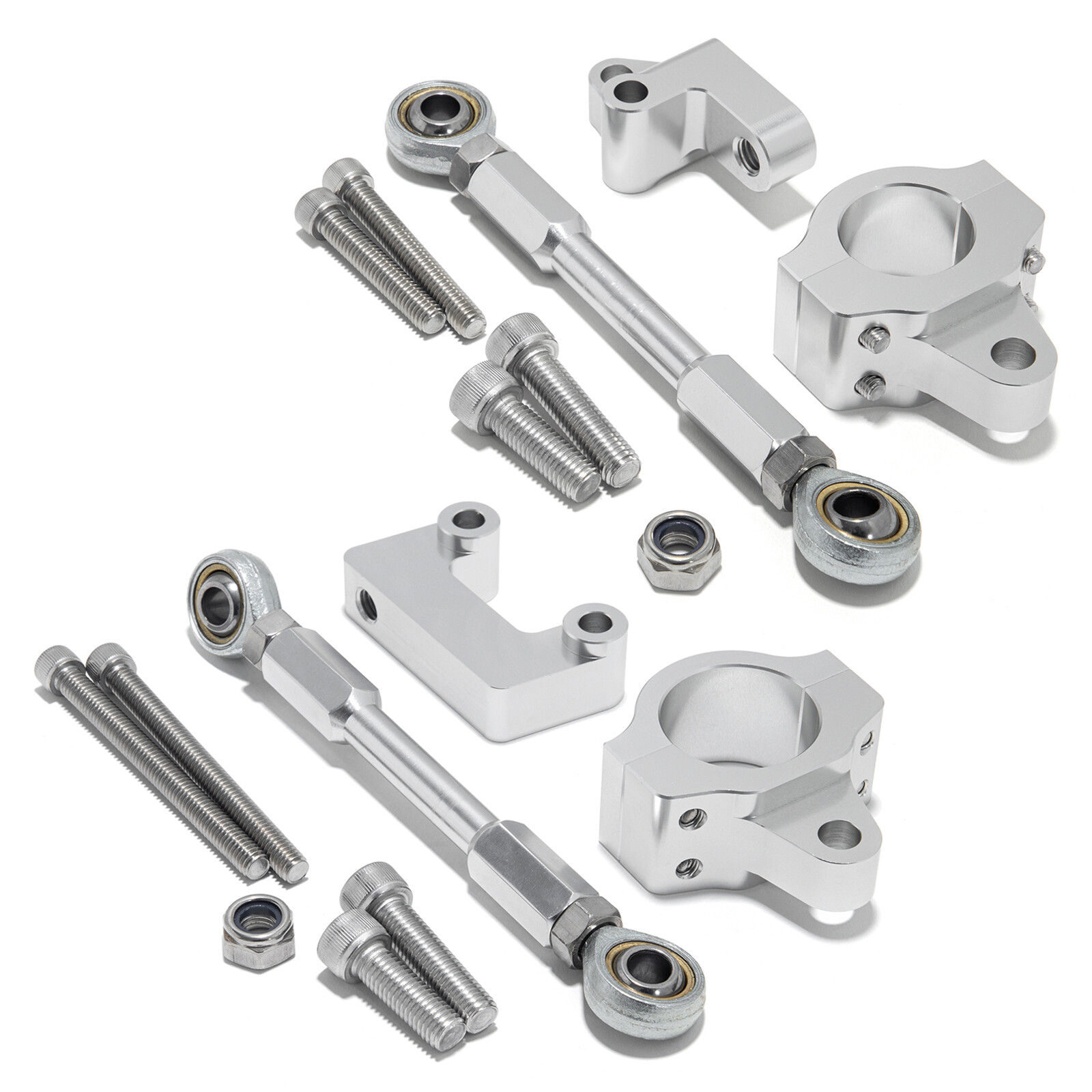 CNC Aluminum Silver Combi Frame Stabilizer kit for Harley Dyna 0617