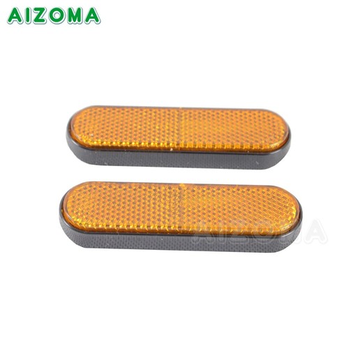 2pcs Universal Side Fork Reflectors Reflective Sticker Motorcycle ATV Dirt Bikes - Picture 2 of 7