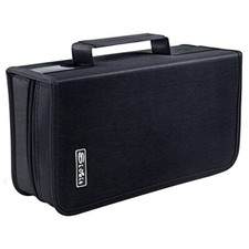 DVD Case Holder CD/DVD Case Wallet Binder Holder 160 Capacity CD DVD Cases Or...
