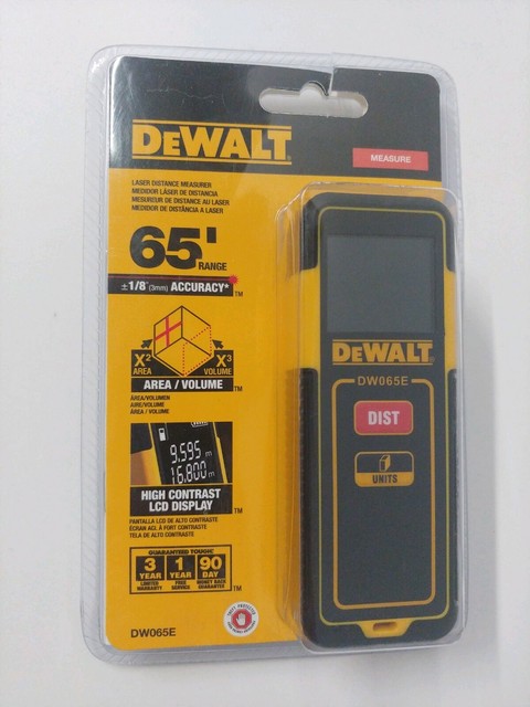 Dewalt Dw065e Laser Distance Measurer 65 Range For Sale Online Ebay