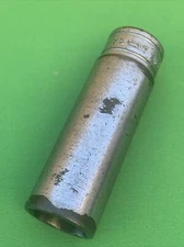 1968 Snap-On Tools USA 3/8" Drive 6 Point SAE 9/16" Deep Chrome Socket SFS181