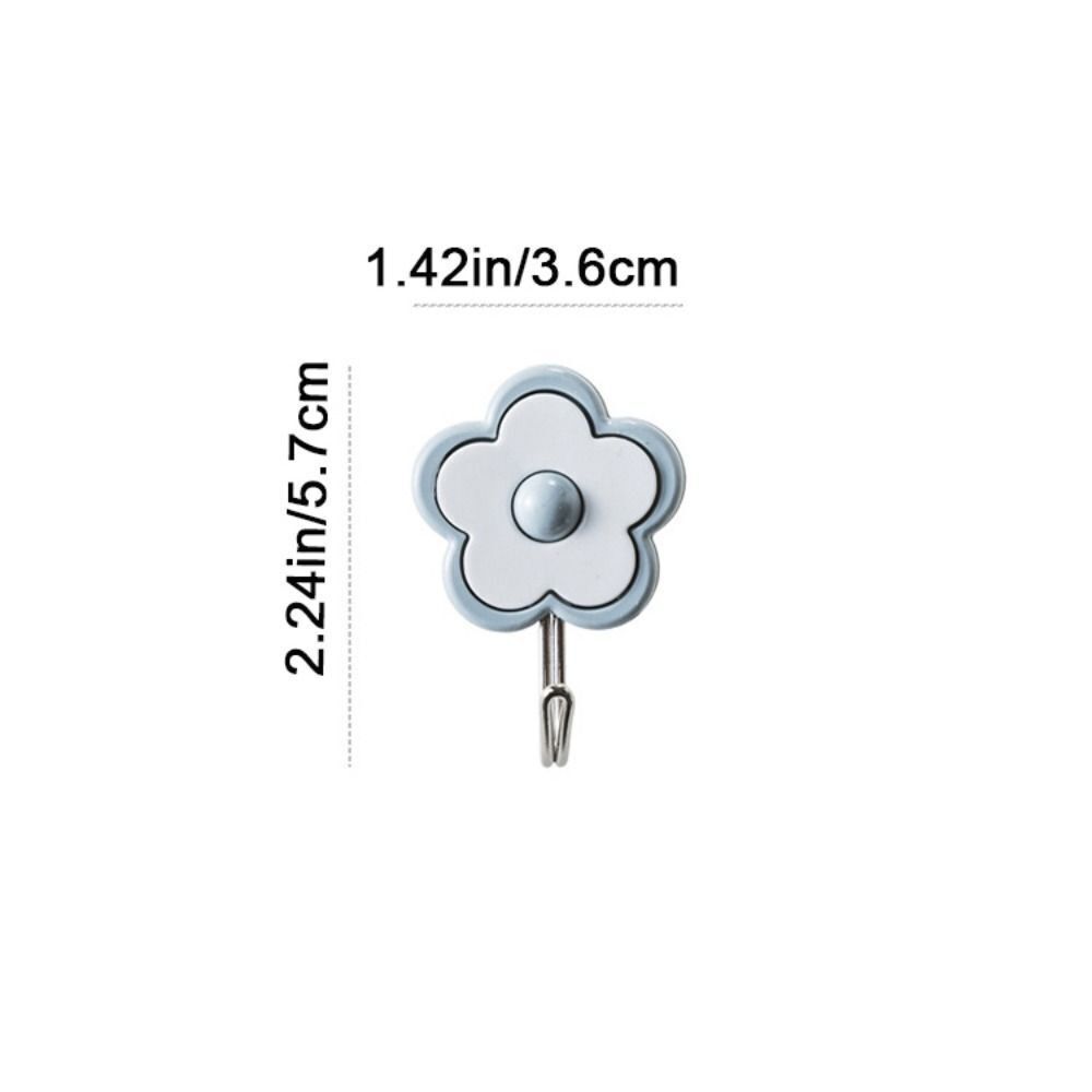 2-Pack Rose Design Wall Hooks - Decorative Iron Hangers For Keys, Coats & Home Organization
