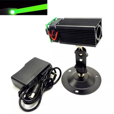 Green Dot 520nm 1000mw Fat Beam Warning Laser Diode Module 12V w/ Holder