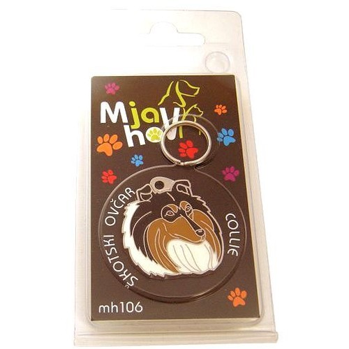 Dog name ID Tag, Rough Collie, Personalized, Engraved, Handmade, Charm - Picture 11 of 12