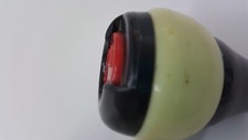 Pomello cambio vintage con pulsante  in plastica per auto d'epoca cm 7