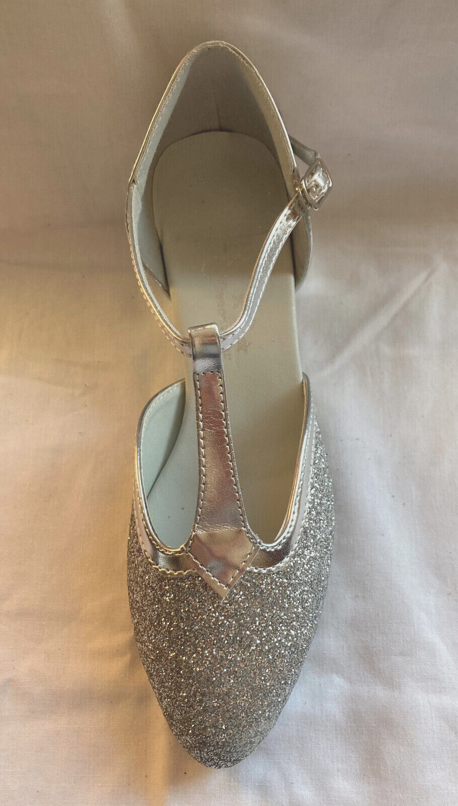 Ladies Silver Ballroom, Latin, Salsa, Jive Dance Shoes UK Sizes 3 8