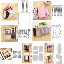 Mini Box Album Book Set Metal Cutting Dies Scrapbooking Embossing Craft Stencils