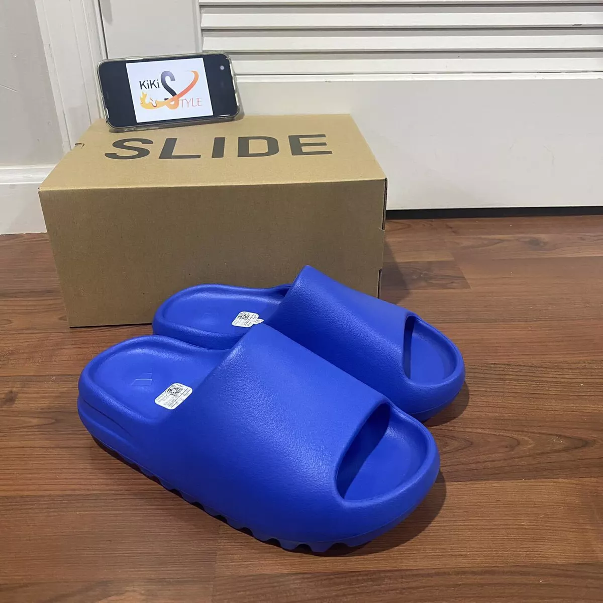 New With Box Adidas Yeezy Slide Azure Mens Size 6-12 ID4133 | eBay