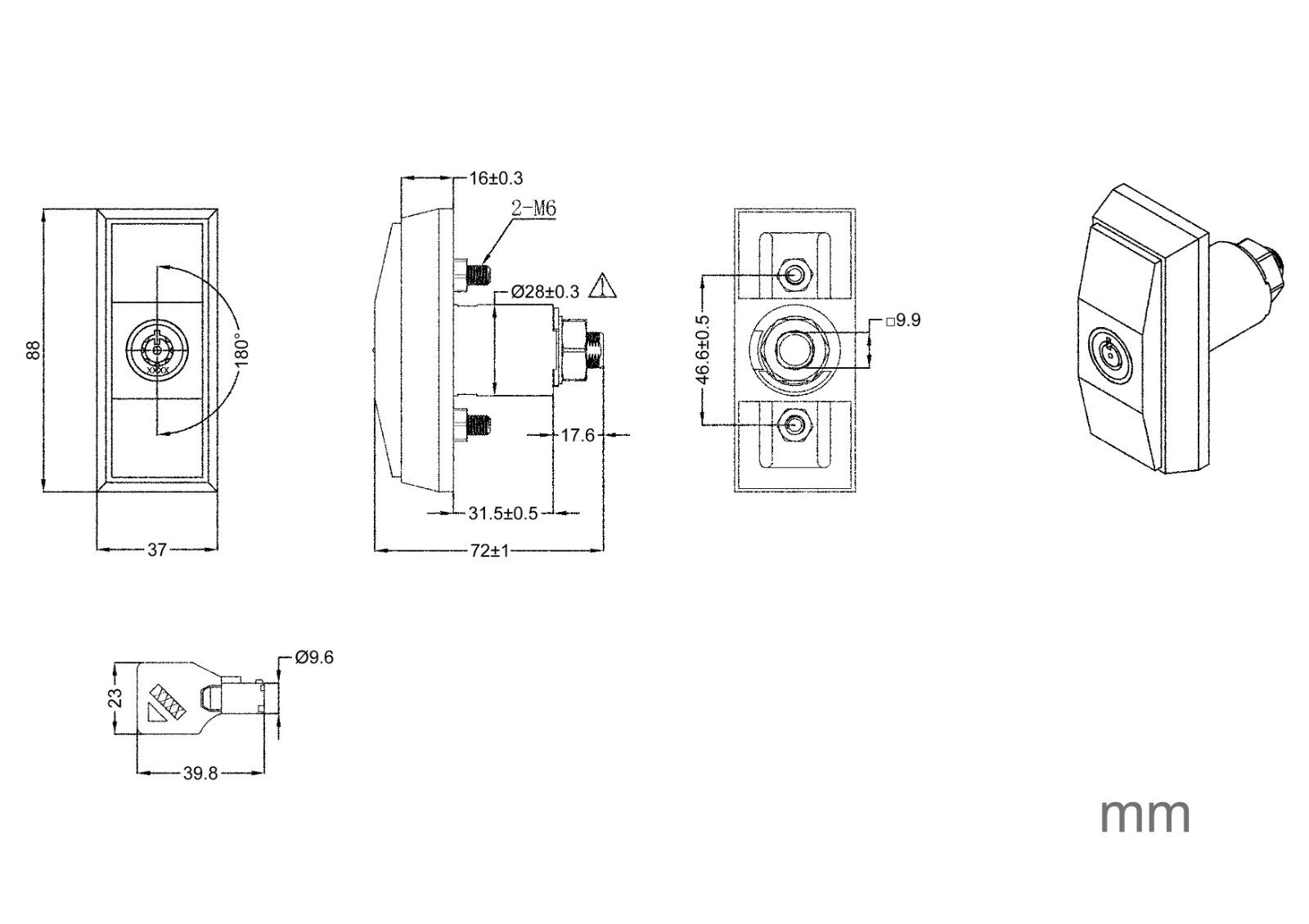 Vending Machine T Handle and Tubular Lock Water Vending Snack Vending machine