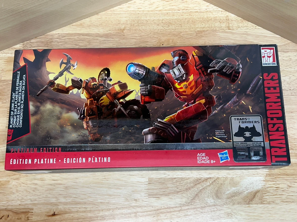 Hasbro Transformers Generations Planet of Junk Clash Platinum Ed
