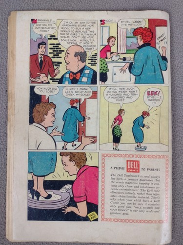 1955 I LOVE LUCY COMICS #6 May - July Dell Comics Reader Cover Rough, Pages Fair - Picture 5 of 9