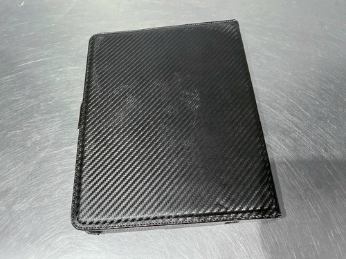 CaseCrown Horizontal Flip Carbon Fiber Weave Stand Case Black for Apple iPad G1 - Picture 3 of 4