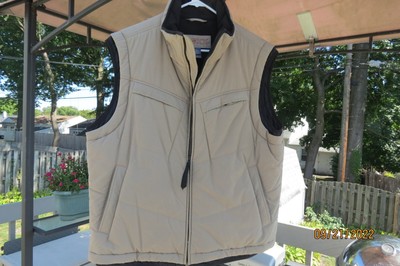 Mexx Mens Vest - Two Tone Beige and Black Size L has multible ext/int pockets