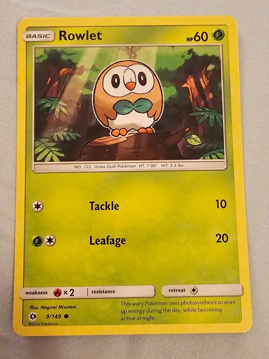 Rowlet 9/149 Common Pokemon TCG