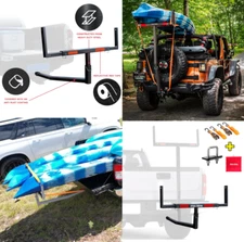 750LB Load Extender Truck Hitch Support Haul Ladder Lumber Rack Roof Tailgate