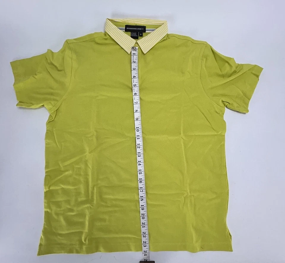 Camisa polo International Laundry para hombre manga corta verde lima mediana Foto 3 de 4