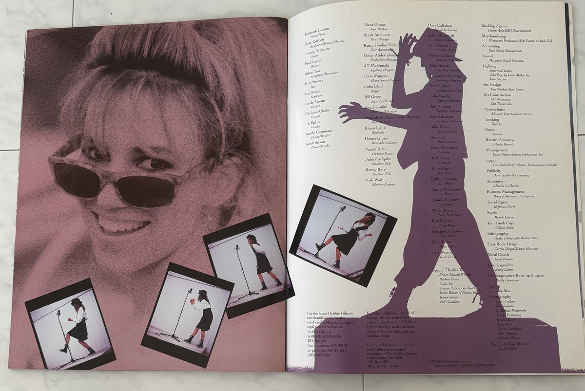 Debbie Gibson 1989年ツアー コンサートプログラム パンフレット Debbie Gibson 1989年ツアー コンサートプログラム パンフレット