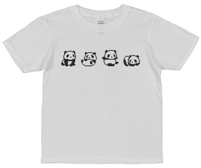 8 Bit Panda T-shirt Pixel Art Pandas Pixel Art Animals 90's Retro Computer Gift