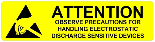 1000 ESD ATTENTION Labels Antistatic 46x12mm Anti-static Warning Stickers Lable