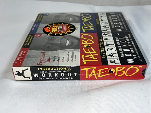 Tae Bo Workout Basic & Instructional Double Pack (VHS, 1998) Brand New - Picture 4 of 6