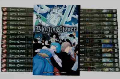 Black Clover English Manga Full Set Comic Volume 1-36 Yuki Tabata Fast Shipping