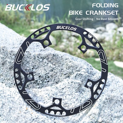 BUCKLOS 130BCD 45-58T Crankset Road Folding Bike Round Chainring Fit 6-10s Chain - Picture 11 of 15