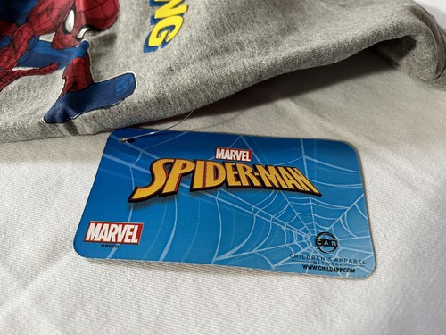 Spiderman Boys’ Birthday T-Shirt for Toddler and Little Kids - Marvel Gray 2T - Picture 4 of 5