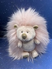 FAO Schwarz Sparklers Pink Gold Hedgehog Plush 10  Soft Furry Stuffed Animal