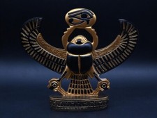 EGYPTIAN statue of Winged SCARAB BEETLE Khepri made in Egypt.