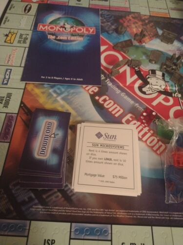 Vintage Hasbro 2000 Monopoly The.Com Edition Only Played Once Has All Pieces - Picture 5 of 19