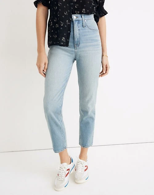 128 NEW Madewell Size 37 Classic Straight Jeans Meadowland Wash