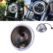 5-3/4" 5.75 LED Headlight Housing Bucket for Harley Sportster XL 883 1200 Dyna