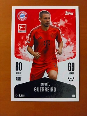 Raphaël Guerreiro,Topps Match Attax, BL 2024/25, FC Bayern München,#259  